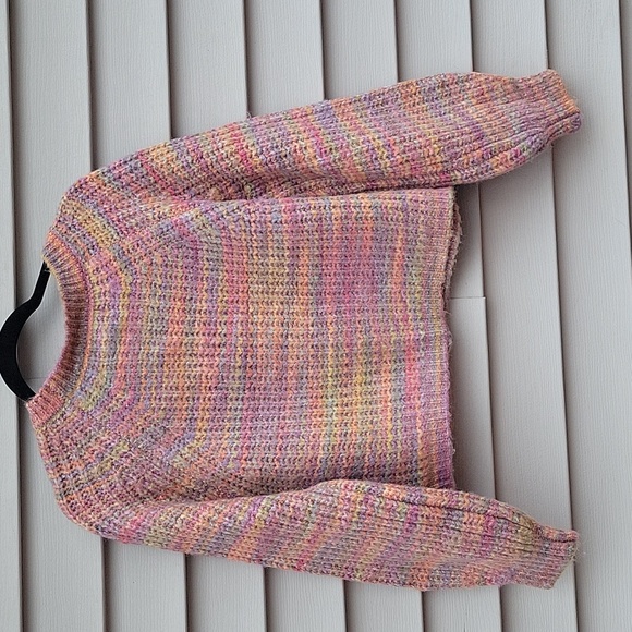 JESSICA SIMPSON PARTIAL WOOL CROPPED SWEATER SIZE LARGE NWT - Picture 10 of 14